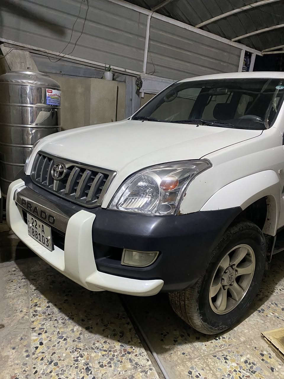 سلام عليكم برادو 2009 رقم اربيل بدون صبغ بس دعاميه إماميه مكان بغداد *********** استفسار
