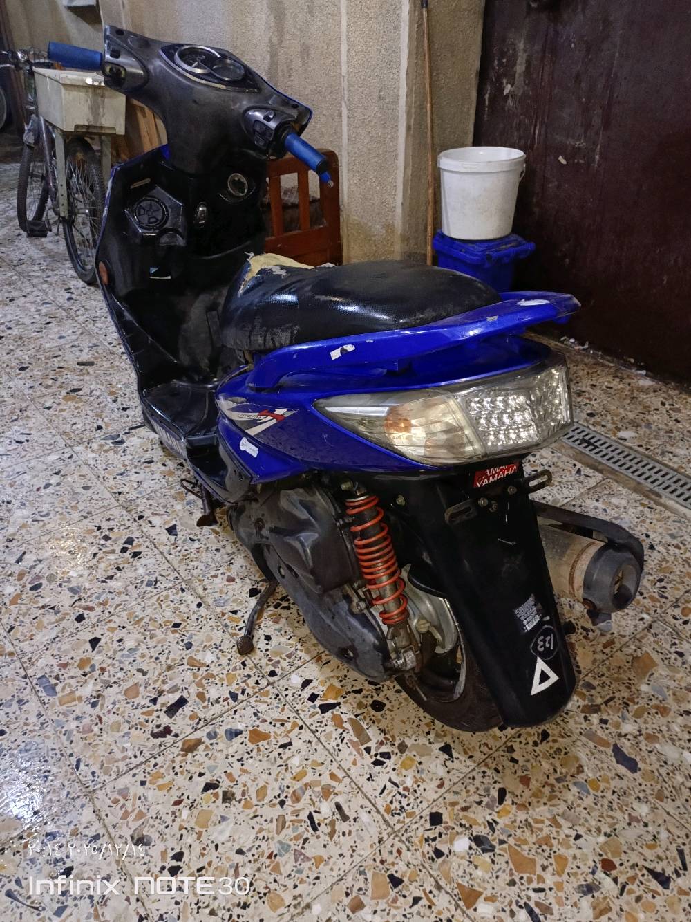 سكنس فحل نوزل خطين (لون مميز) دراجة جاهزة  كلهة شغالة (السعر 650 الف) بيهة مجال مكاني بغداد الجديدة الشراي يتصل