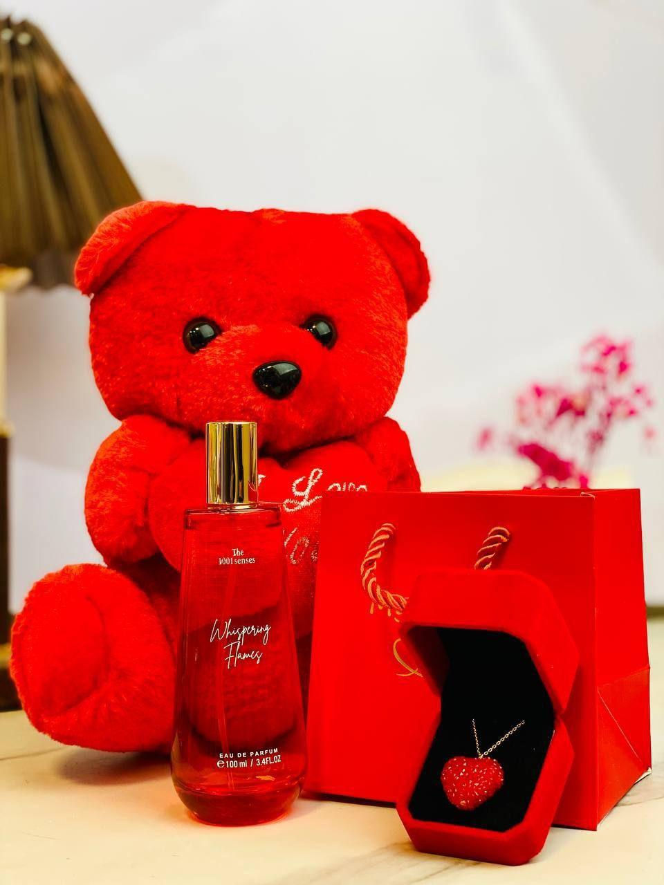 ❤️بوكس هدية عيد الحب ❤️
هدايا الأعياد والمناسبات 🎁🎁
يتكون من قلادة قلب +عطر نسائي + دب احمر كيوت+ بالاضافة الى علاكة مرتبه وكارت معايده 💋

ولقد بَنيت لك بَين أضلعِي منزِلاً عَسى المِقام بالقُيم يَليق؟.. 
كل عام وانتِ بخير أحبُكِ يا محبوبتي... 🍯

❤️‍🔥  دبدوب احمر  يجنن جماله وحجمه الكبير ..♥️ هدية الدبدوب الكيوت 🐻‍❄️

❤️‍🔥- عطر  نسائي السنة اللهب ♥️
عطر  مثير و جذاب و الذي يصف الانوثة الحقيقية للنساء و الذي يجميع بين روائح الفاكهة المنعشة و روائح الازهار و يتميز برائحته الجميلة المثيرة و الهادئة♥️

❤️‍🔥- قلادة القلب الاحمر للعشاق(خذي قلبي فداء لكِ) قلب احمر دموي مطعم بالشذر الاحمر اللامع المعروفة بأسم قلب الرمان🔥 
مصنوعة من الستاليس الخالص الذهبي الاصلي ضد الصدأ♥️ بغداد, العراق


**إذا كنت صاحب هذا الإعلان وتريد حذفه لأي سبب، رجاءا أرسل رسالة إلى الدعم الفني**