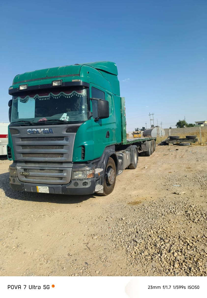 سلام عليكم سياره للبيع سكانيه 2006 رقم كركوك كير عادي عربانه فلات مربوطه 4محاور سعر 275بيه مجال ***********

