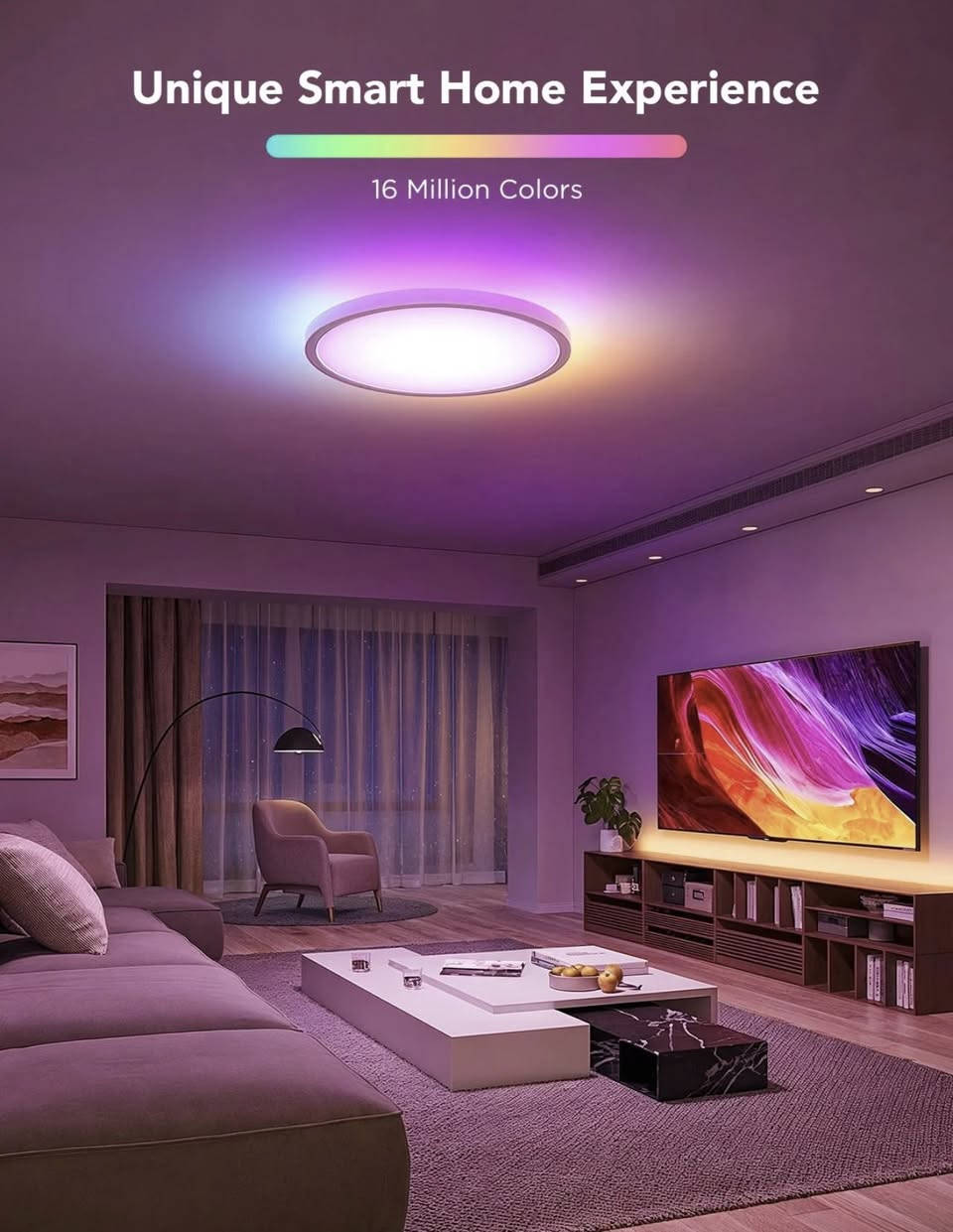 توفر الان
Govee Ceiling Light🔥

وصف

الموديل: H60A1 (مستدير)

قم بتحويل مساحتك باستخدام مصباح السقف الذكي Govee RGBW + RGBIC. انغمس في إضاءة نابضة بالحياة متعددة الألوان مع سطوع قابل للتخصيص.

الإضاءة متعددة الألوان: الضوء الرئيسي هو RGB+WW، في حين أن الضوء الخلفي هو RGBIC لإشراق منزلك بالكامل.

سطوع قابل للتعديل ودرجة حرارة اللون: تتميز بدرجات حرارة اللون بين 2200 كلفن إلى 6500 كلف وسطوع قابل للتعديل بنسبة 0٪ -100٪.

التحكم الذكي: تحكم في ضوء السقف باستخدام تطبيق Alexa أو Govee Home، الذي يدعم التحكم الفردي أو الجماعي.

أوضاع المشاهد المتعددة وأنماط الموسيقى


**إذا كنت صاحب هذا الإعلان وتريد حذفه لأي سبب، رجاءا أرسل رسالة إلى الدعم الفني**