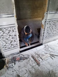 خلفه سيراميك ولبخ وبياض شغل درجه اولى والتزام بل عمل متفرق حاليأ وات س...