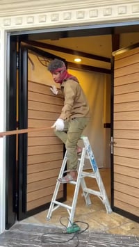 حدادة الديوانيه • تلبيس ابواب • بديل خشب