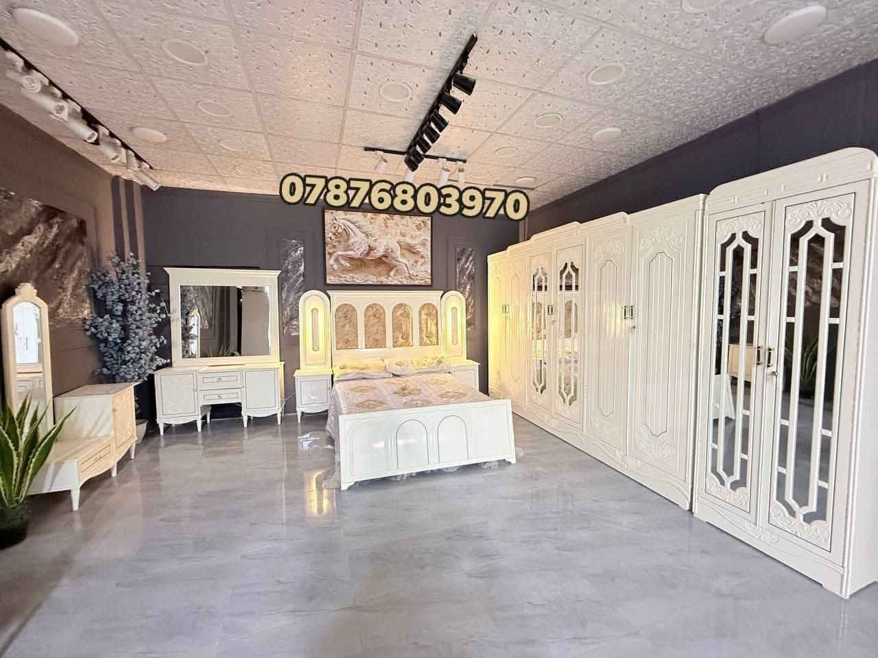 موديل جديد ومميز 🆕
......***********......☎️

توفر للحجز والتوصيل المباشر 

شغل عراقي نجاره تصميم تركي 
جميع متاجرنا ترحب بكم 💚 
غرف صاج عراقيه  تصميم تركي مميز 
وفرنا لكم مجموعه من الموديلات ✨
الغرف الصاج ✨ 

شغل وصبغ من اجود اعمالنا وباسعار مختلفه
غرفة اخشاب مكونات الغرفه
١/ كنتور
٢ /ميز مرايه
٣/ ميز بلازمه
٤ /زاويه كنتورية
٥ /سرير
٦/ تاج الجربايه
٧/ ناصي جربايه
٨/ قواعد جربايه
٩/ كومديات عدد٢ 

#الاضافات. شازلون مقعد /
شازلون مخزن/
دواشك طبية درجه اولى ضمان خمس سنوات استبدال/ 

ويانه غير طلبك يوصل لباب البيت باسرع وقت  سارع للحجز 

☎️للطلب والاستفسار يرجئ ارسال صوره الموديل و مراسلة الصفحة او عبر واتساب
***********
