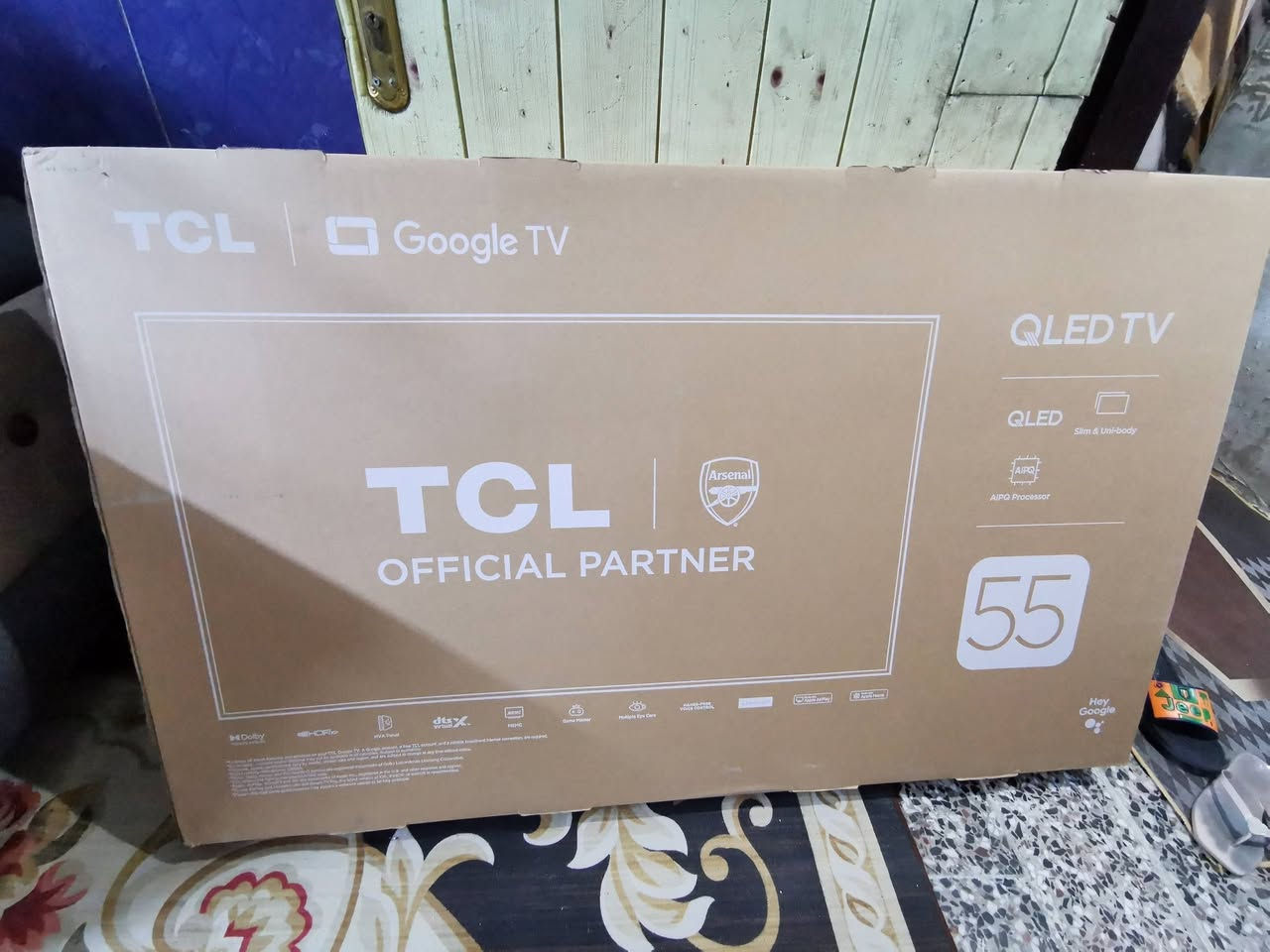سلام عليكم عندي شاشه نوع TCL الأصلي الحجم 55 غير مستخدم جديد موديل p7kالسعر ع الخاص  موصفات كلاتي
Google TV 55" QLED 4K
Dolby Vision | Dolby Atmos
Game Master | 120Hz Game Accelerator
AiPQ Processor مدعم بالذكاء الاصطناعي
HDR 10+ | Multi HDR Format
HVA Panel Liquid crystal structure
Multiple Eye Care العناية بالعيون المتعددة
Built-in Satellite مع ساتلايت داخلي
Hands-Free Google Assistant
AirPlay2 | Google Assistant Built-in
Miracast (Wireless Display)
ضمان 3 سنوات
الاعنوان البياع حي الرساله الأولى قرب مدينة العاب الكرخ تلفون ***********
WhatsApp +964***********

