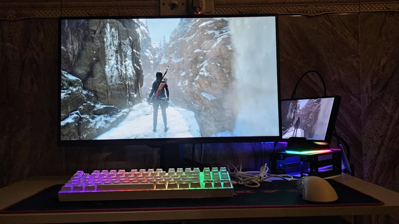 لينوفو لجن كو 512g مستخدم نظيف جدا
الغراض كاملة
رام 16 
حقيبة و شاحنة الاصلية
1- رام (1) تيرا خارجي
2- منفذين يو اس بي 2
3-جنطه مدرعة
4-ستاند مع مبرد مع منافذ HD منافذ USB مع منفذ انترنت
5-كفر لون اسود  جيلاتين مع شاشة حماية
7- جوستك اكس بوكس
يشغل جميع الألعاب
.....................................
المحلقات : 
شاشة Msi 2k
27 انج
180 هرتز
سرعة الاستجابة 0.5/ ثانية
..............................
كيبورد ريدراغون ميكانيكي 
موديل K552w كيمنيمك
.....................
الماوس .. وايرلس نوع اتارك شارك
موديل R1 
........................
الملحقات من صفحة اكس كيم
الميز هدية 
السعر مليون و250


**إذا كنت صاحب هذا الإعلان وتريد حذفه لأي سبب، رجاءا أرسل رسالة إلى الدعم الفني**