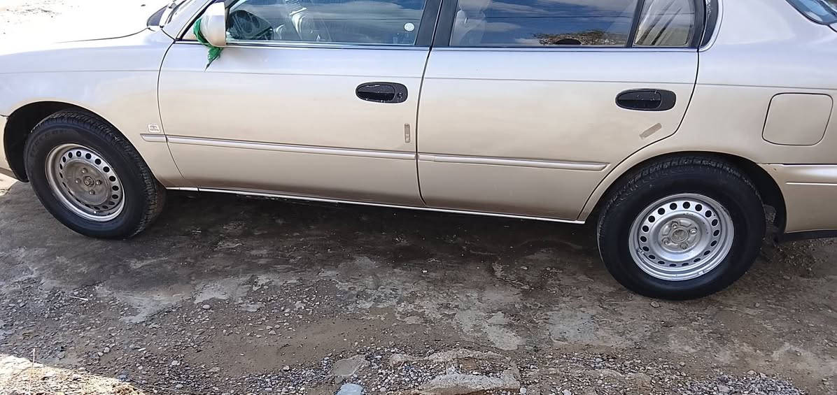 تيوتا كورلا 
موديل 1992
محور خليج 
مكفوله مثل ماواضح بل صوره 
تبريد شغال تدفئة شغال 
دوشمة الرضية 
كهربائيات شغالة 
كير مكينه مكفولات تراي وين ماتريد 
جام كهربائي 
سنتر لوك قفل عن بعد 
***********
رقم بغداد 
سنوية ابسمي مداور ثاني يوم 2030
ديالى شهربان
السعر 58
