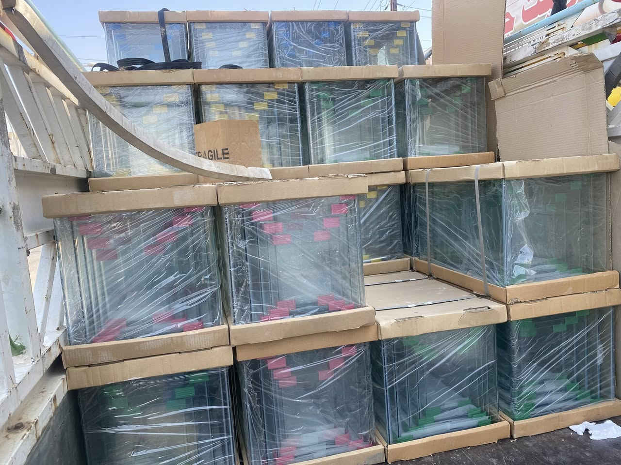 تم بعون الله وصول احواض سيت خماسي ألى معرضنا 🐠🐠
الأسعار مناسبه🤩🤩🤩
جمله ومفرد✅
العنوان كركوك قادسيه سايد المرور القديم مجاور حلويات الحلواني للاتصال ***********
