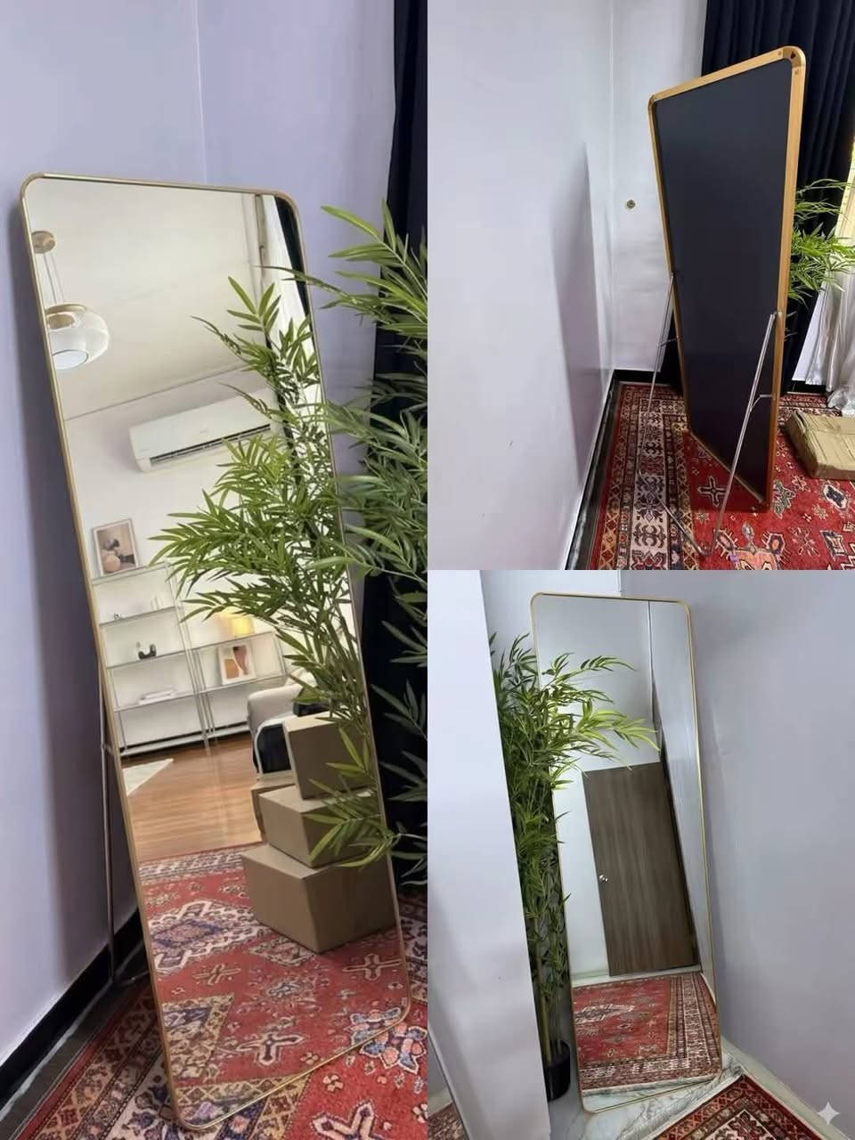#من قسم المنزلي
مرآة بطراز عصري وإطار ذهبي ناعم يضيف لمسة من الفخامة والاتساع للمكان.
الطول: 157 سم
• العرض: 48 سم
• السماكة (العمق): 2.6 سم

السعر. ٢٢

عنوان بسماية


**إذا كنت صاحب هذا الإعلان وتريد حذفه لأي سبب، رجاءا أرسل رسالة إلى الدعم الفني**