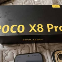 Poco x8 pro ذاكرة 512 كامل ملحقات شاحنة كارتونة بطارية 100 مشحون 52 مر...