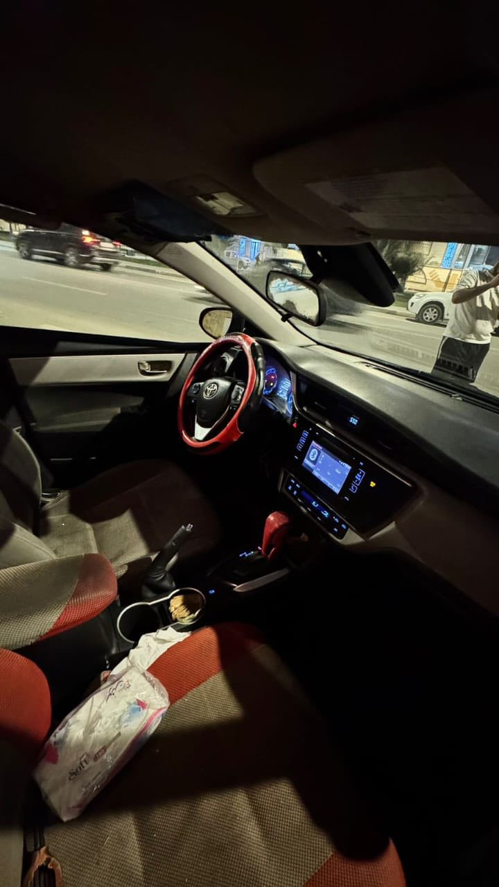 كورلا موديل 2017 وارد امريكي
رقم بصره حره باسمي تحويل ثاني يوم
ضربته جاملغ وبنيد مصلحات بدون تبديل
وهنا بلعراق نضربت باب وجاملغ الخلفي
مكينه 1800 مكفوله 
الگير على البگ بي تأخير فقط
السعر 100 وبيه مجال 
***********
