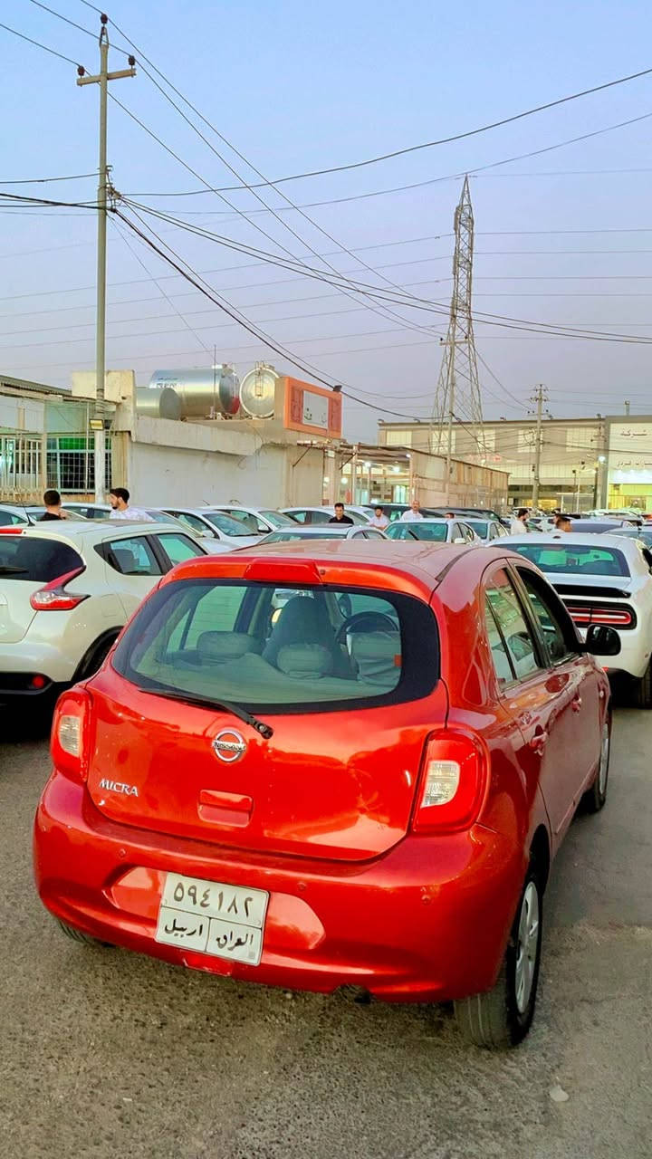 نيسان ميكرا موديل ٢٠١٩  خليجى مرغوب دووپارچة بئ داخلي. پشت و پيش كةبس مةكينة كير تةبريد  ساردوو گةرم بةشةرت هةمووگيانى بةشةرت  نرخى 90 ورقة مةجاليكى برايانة ژ.ت. *********** أربيل, العراق
