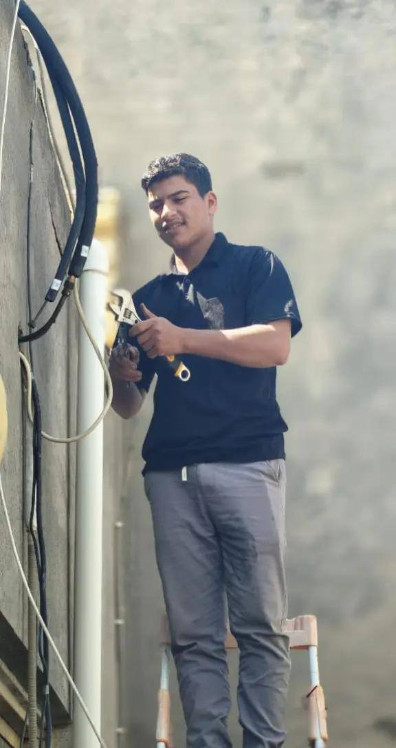 السلام عليكم
هندسة تكيف وتبريد 👍🏻👨🏼‍🔧

فقط اتصل على الرقم ***********
***********

شد ونصب وفتح السبالت بجميع انواعها
غسل السبالت 
تصليح المكيفات والسبالت  بجميع عطلاتها وانواعها

كل ما يخص السبالت والمكيفات  بأحدث المعدات🛠️ 

ويوجد لدينا ايضا تعبئه غاز 

شغل مضمون ومكفول 💯

اوقات العمل ( متواجدين خلال 24ساعه)

المكان السماوه/ قضاء الخضر /اسعار مناسبه جدا
وايضا نشتري السبالت العطلانه وتالفه 💘🌿
