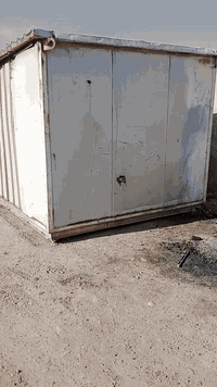 كرفان العرض ثلاثه والطول اربعه مثل ما بالصور المكان بغداد العبيدي تفاص...