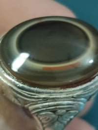 خاتم جزع يماني • مقاس ٢٣-٢٢ • وزن ٣٩غ