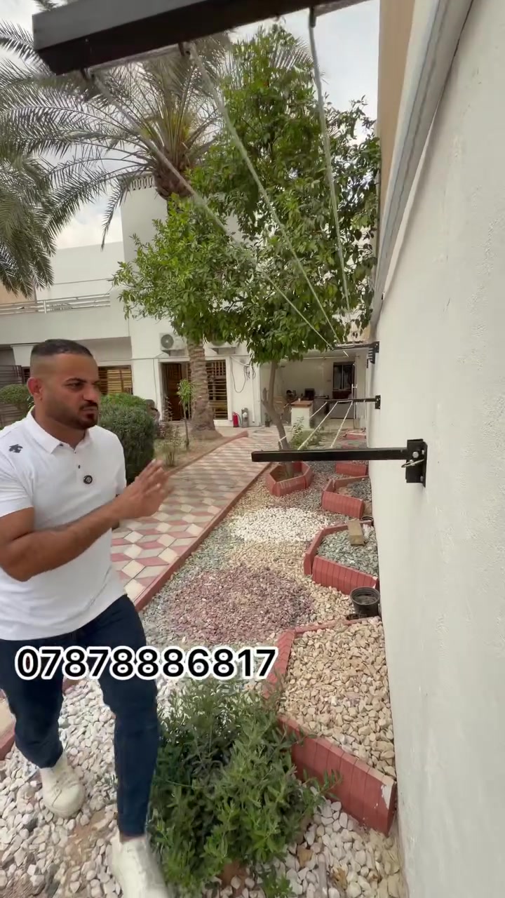 🛑 بــ ١٠ آلاف دينار فقط 🛑 
تحطيم الاسعار الكميه محدوده ✅
🛑 لكل بيت يعاني من مشكلة نشر الملابس 🛑

✅ مشر الملابس الشبح قابل للطي والثني
✅ راح يوفر مساحه و راح يكون شكله مرتب و حديث 
✅  حركتين : ممكن للاسفل ينطوي وايضاً للاعلى 

- حديد كثافه عالية جدًا ممتاز 
- 4 حلقات للحبل وليس 3
- يجي ويا حبل كتان  ١٤ متر
- و ٨ براغي و٨ چويات وية كل مشر
-حلقات (پيامه) لسهولة استخدام المشر 

خدمة التوصيل لكل المحافظات ٥ آلاف  🚖

للحجز و الاستفسار يرجى ارسال الرقم والعنوان لصفحه 🌹
او مراسلة واتساب على الرقم التالي  :
0787 888 6817  ☎️
