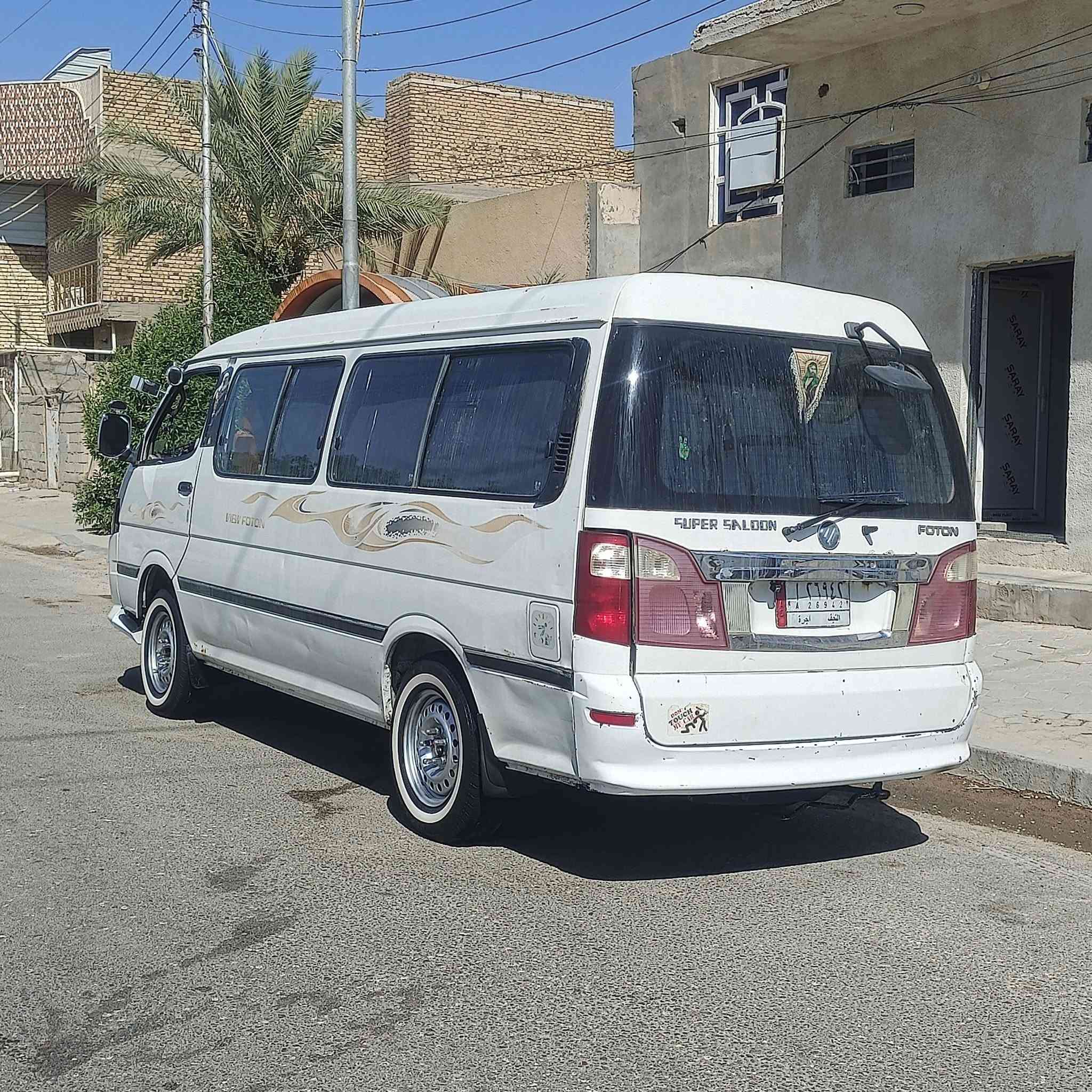 السلام عليكم سياره فتون للبيع موديل 15 عليها غرامات السعر 60 وبيها مجال خطا كوفه نجف كير مكينه جدد تخم تاير جديد حداديه  مكان نجف كوفه؟؟ ***********
