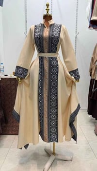 فستان رمضاني • هوريم دابل تركي • مقاسات ٣٨-٤٨