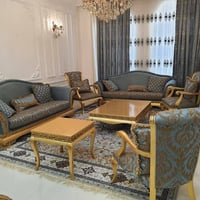 #صالة طعام تركي نظيفه جدا جدا  #تخم ١٠ مقاعد  #قنفتين + ٤ كراسي  #ميز ...