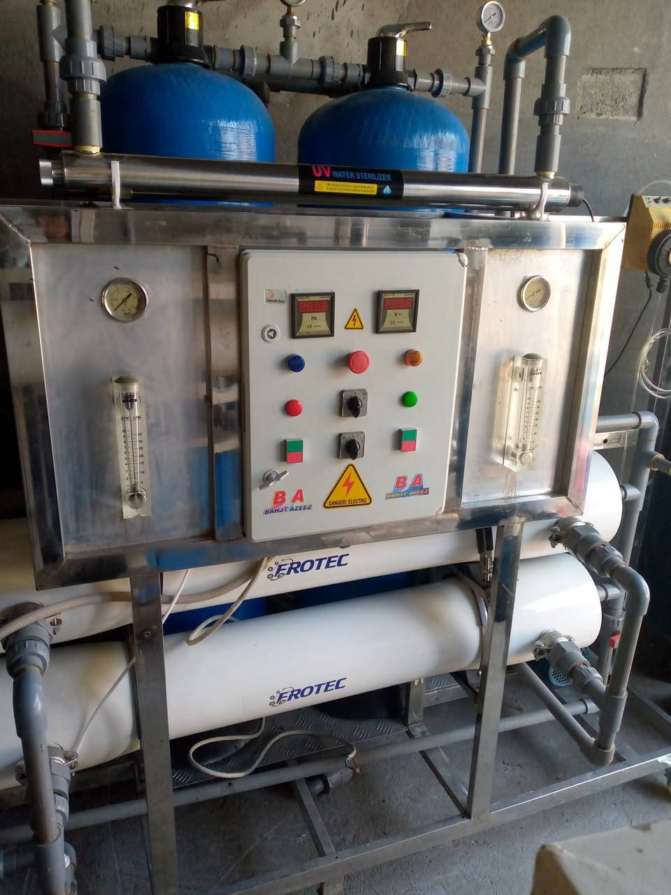 سلام عليكم
محطة اثنين متر الفين لتر بساعة
شاصي سل ستيل 
مضخات ايطاليه لوار
المحطة بدون ملحقات 
السعر / 2 مليون و400 
العنوان بغداد المعامل 
الرقم/*********** متواجد واتساب
