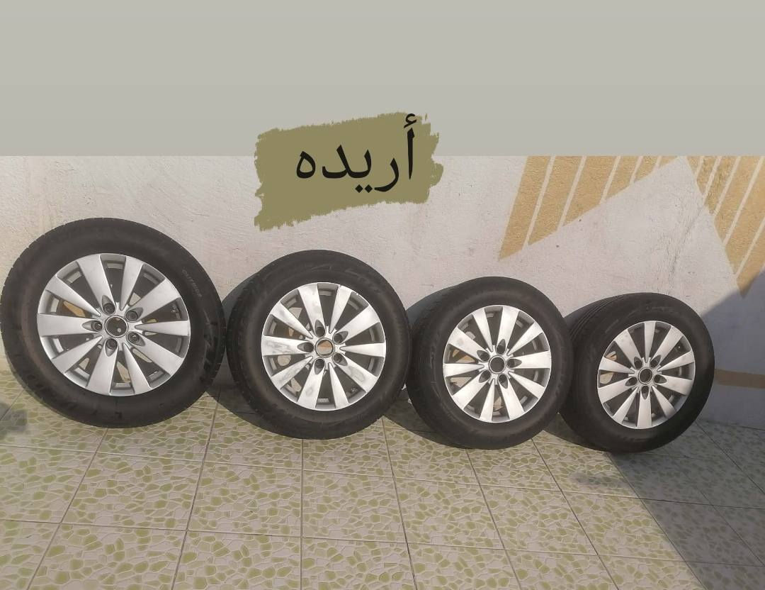 سلام عليكم وياله حجم ١٦ تخم تاير جديده أريده مروس بحجم ١٧ نفس بل صوره مكان بابل *********** مسيب
