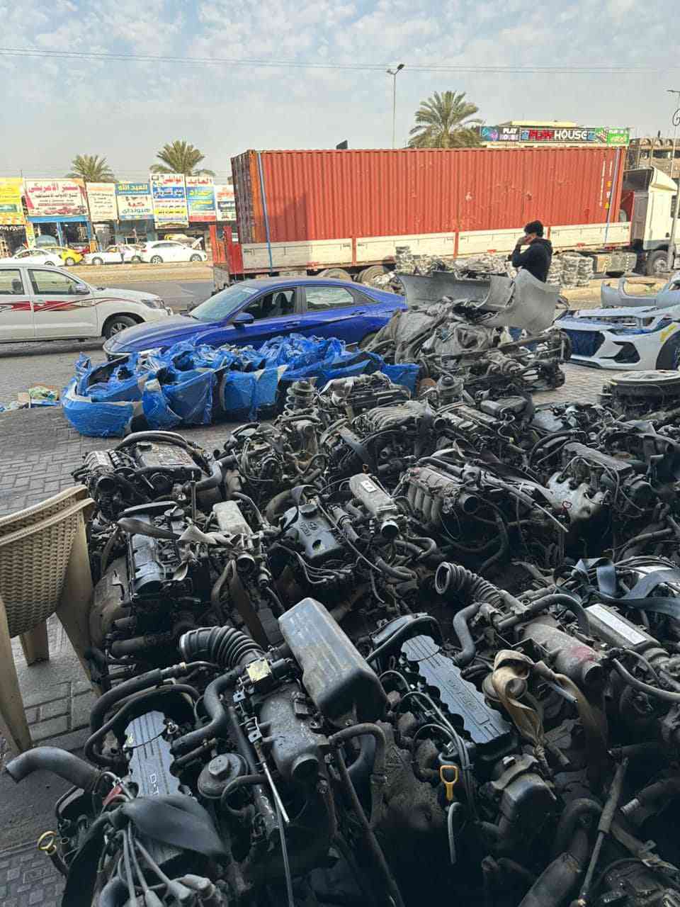 تم وصول حاويه اكسنت محركات حداده صدر نواعم العنوان الطالبيه *********** حبش
