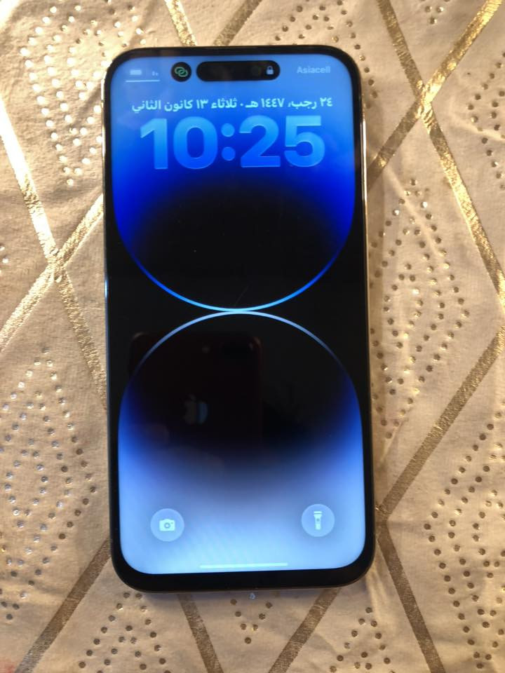 سلام عليكم مبايل ايفون 14 برو ماكس نضيف مبدل بي فقط شاشه من الصين جبته اصليه وبيه 3 خيارات طبق الاصل الباقي مكفول بطاريه 82 ذاكرته 256 السعر 800 الف التواصل *********** مكاني بغداد مدينه الصدر
