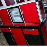 كاونتر أبيض وردي • كاونتر أحمر 3قطع • البصرة