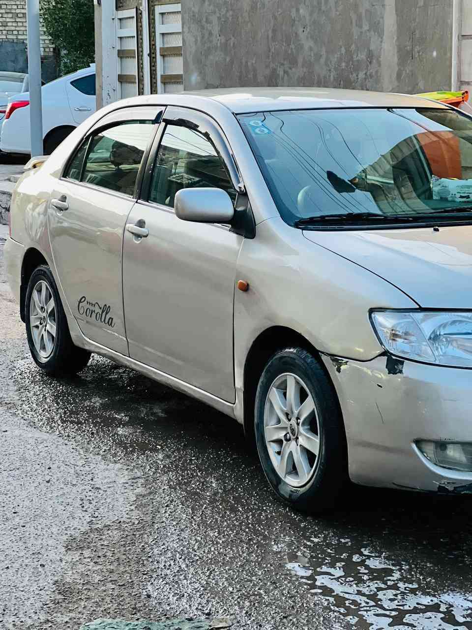 السلام عليكم
كورلا بيكاجو 2006 رقم بغداد
محرك 1800
مصبوغه عام وبيها بارد بل جاملغ الخلفي
بيها شاشه وكامره خلفيه سياره نضيفه
رايدها ب72وبيها مجال بسيط مكان السياره بغداد حي اور 
***********
