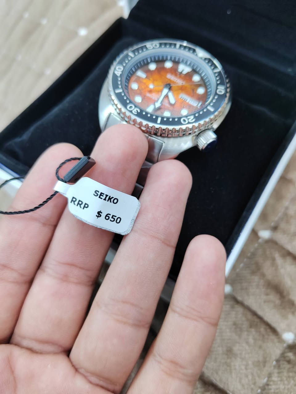 سايكو بروكساب اصدار خاص "تورتل"
اوتماتيك
قفل بحري
وكالة اصل
جديدة بالستيكرات
فحصك وين ما يعجبك
أسعارها معروفة لاكن منزلكياها للاستفادة اذا انت صاحب بيج او تبيع ساعات
السعر 175 دولار قفل
*********** واتساب
