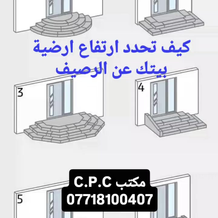 هذي ايام ايام خير
امطار غزيره
للاسف الكثير من المنازل تعرضت للدخول مياه الامطار لها بسبب انخفاض مستوى الارضيه
كيف تعالج حالة انخفاض مستوى ارضية بيتك
اذا كان ارتفاع سقف الطابق الارضي 3.5 م فما فوق 
تگدر تعالج الموقف بطلاء الارضيه بفلانكوت وزفت وتالي الدفن بالسبيس نوع B ( سبيس مع حصى متوسط الحجم) ومن ثم الحدل الجيد وصب الارضيه والكاشي يطبق عادي 
بدون ازالة الكاشي القديم 
هذا الحل لا ينفع مع المنازل التي تكون ارتفاع السقف 3 م فقط
اما بالنسبه للمقبلين على البناء
اذا كان بناءك بارض زراعيه  بدون خدمات فالافضل يكون ارتفاع بيتك  6 -7. بايات( 4 بايات للمدخل الخارجي و3 بايات للمدخل الداخلي)
اما اذا كان بيتك بمنطقه سكنيه  وبيها خدمات متكامله فافضل ارتفاع هو 5 بايات ( 3  للمدخل الخارجي و2 بايات للمدخل الداخلي)
بصوره عامله
شگد تحب يكون ارتفاع بيتك عن الشارع ضيف له بايه للمدخل الخارجي تحسباً لاي اعمال تبليط مستقبليه .

بالنسبه للي يحبون يكون مدخل الدار هو گراج
فالافضل يكون عدد بايات المدخل الخارجي 2 بايه فقط و 3 بايات للمدخل الدخلي 
مكتب C.P.C للاستشارات والاعمال والخدمات الهندسيه
***********#
