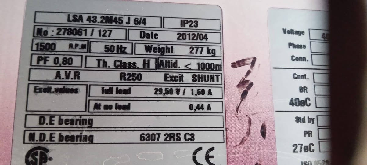 مولد بيركنز 64 kv
شغال وعلى الفحص
المكان العبيدي 
***********
