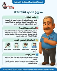 تحليل مخزون الحديد (Ferritin) هل تحس بتعب مستمر؟ دوخة؟ تساقط شعر؟ يمكن...