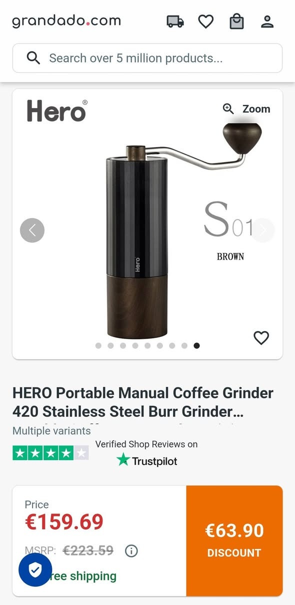 طاحونة قهوة احترافية ماركة هيرو بترس من الستنلس ستيل متوفر توصيل


**إذا كنت صاحب هذا الإعلان وتريد حذفه لأي سبب، رجاءا أرسل رسالة إلى الدعم الفني**