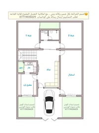 واجهه 12.5 نزال 18.5   احلى شي الباب بالوسط .. والحديقه على جوانب البي...