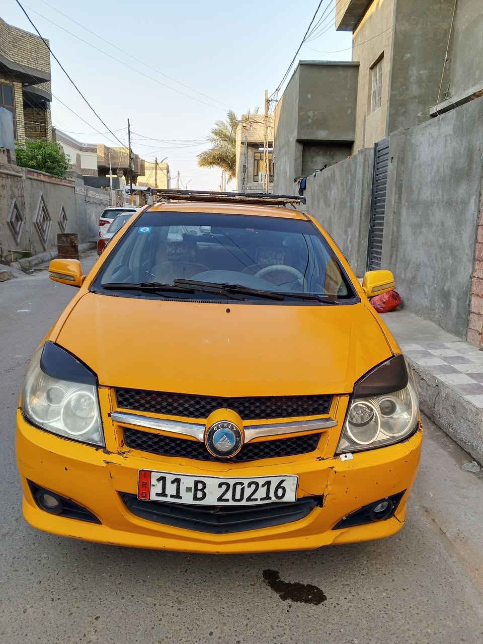 السلام عليكم اخوان جيلي ام كي 2012 بسمي مصفره هيئه وغرامات كير ومحرك كورلا اوتوماتيك السياره تخم تاير شاده جديد صدر امامي خلفي مال گولف  مشط ستيرن درايم شفتات باتري شاشه تخم سماعات النترا كير ومحرك جدد كهربائيات كلها شغاله تبريد شغال سياره خير من الله جاهزه من كل النواحي للاستفسار 
***********
***********
السعر 35 وبيها مجال بسيط
مكاني فلوجه
