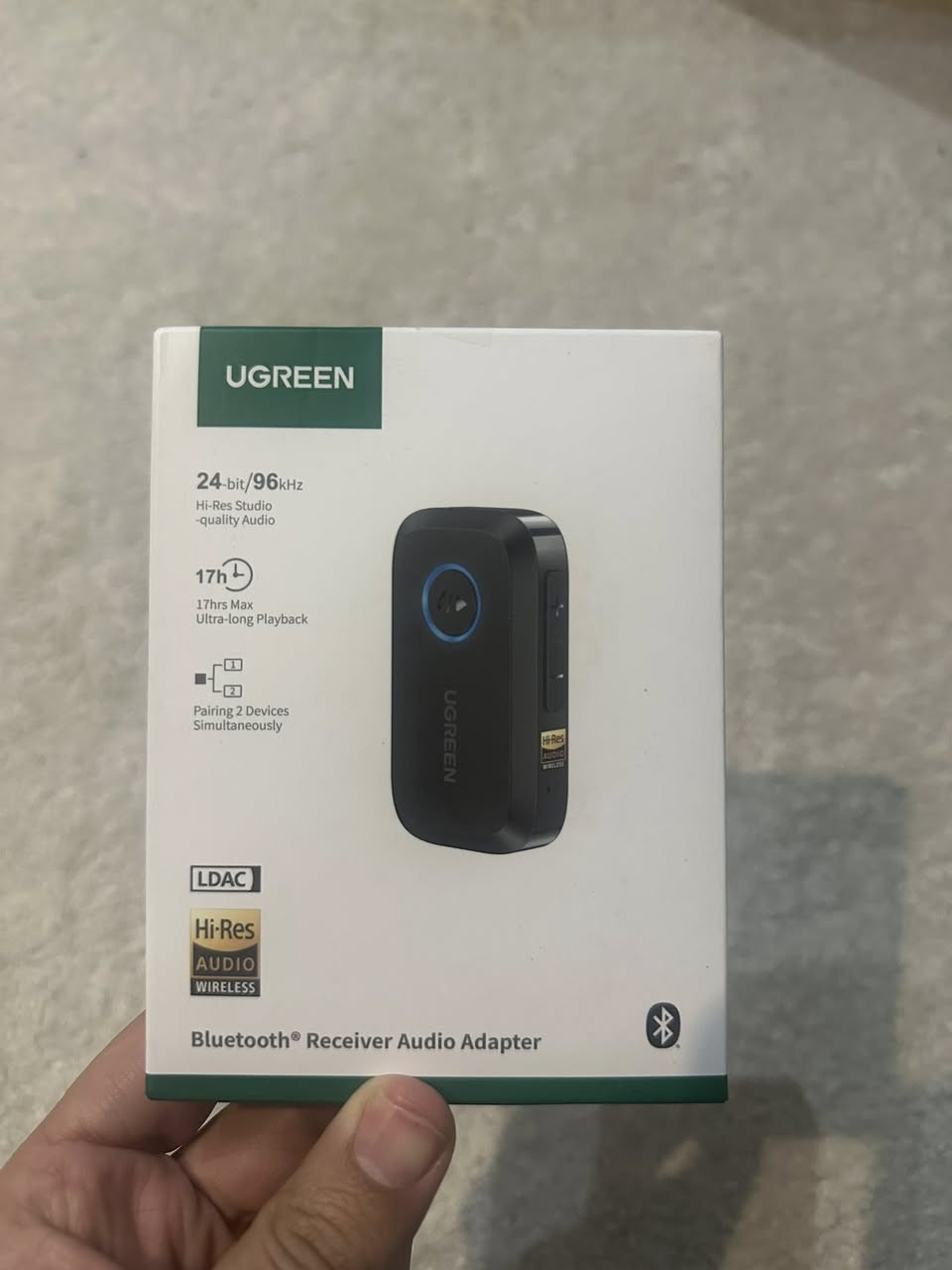 1-Technics eah az100
2-Shure se215

3-Ugreen high resolution LDAC Bluetooth receiver


**إذا كنت صاحب هذا الإعلان وتريد حذفه لأي سبب، رجاءا أرسل رسالة إلى الدعم الفني**