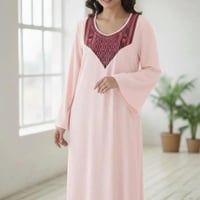 دشداشه • قماش لنن • فري سايز لحد ٨٥