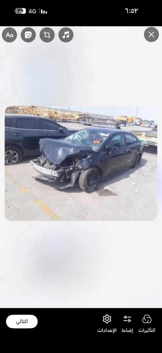 السلام عليكم 
كورلا 2022 le 
صور الحادث مرفقه بلمنشور 
نص مواصفات 
كير مكينه  جدد
رقم بغداد الجديد سنويه 2029 
مكانها كراده 
سعرها 123
***********
