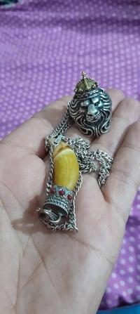 راس الاسد • فضة 925 • زنجيل مكطوع