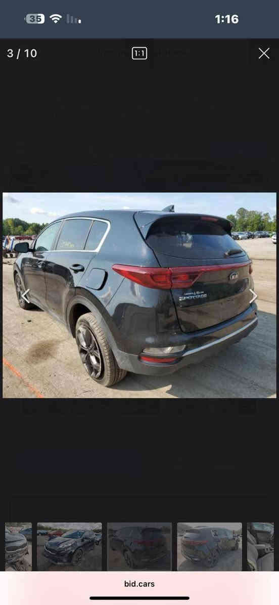 السلام عليكم
كيا سبورتج موديل ٢٠٢٢ رقم بغداد تحويل مباشر .
مكينة ٢٥٠٠ GDI  وارد امريكي .وصور الحادث بالمنشور .بصمة وكير ومكينة مكفولات ماشية 86 الف ميل .السيارة جاهزة تخم تاير وحدادية وباتري جديد .مكان السبارة .بابل / القاسم 
السعر ١٥٨ 
رقم الهاتف /***********
