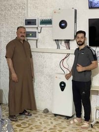 منظومة شمسية • انفيرتر ٨ كيلو • بطارية ١٧٫٥ كيلو