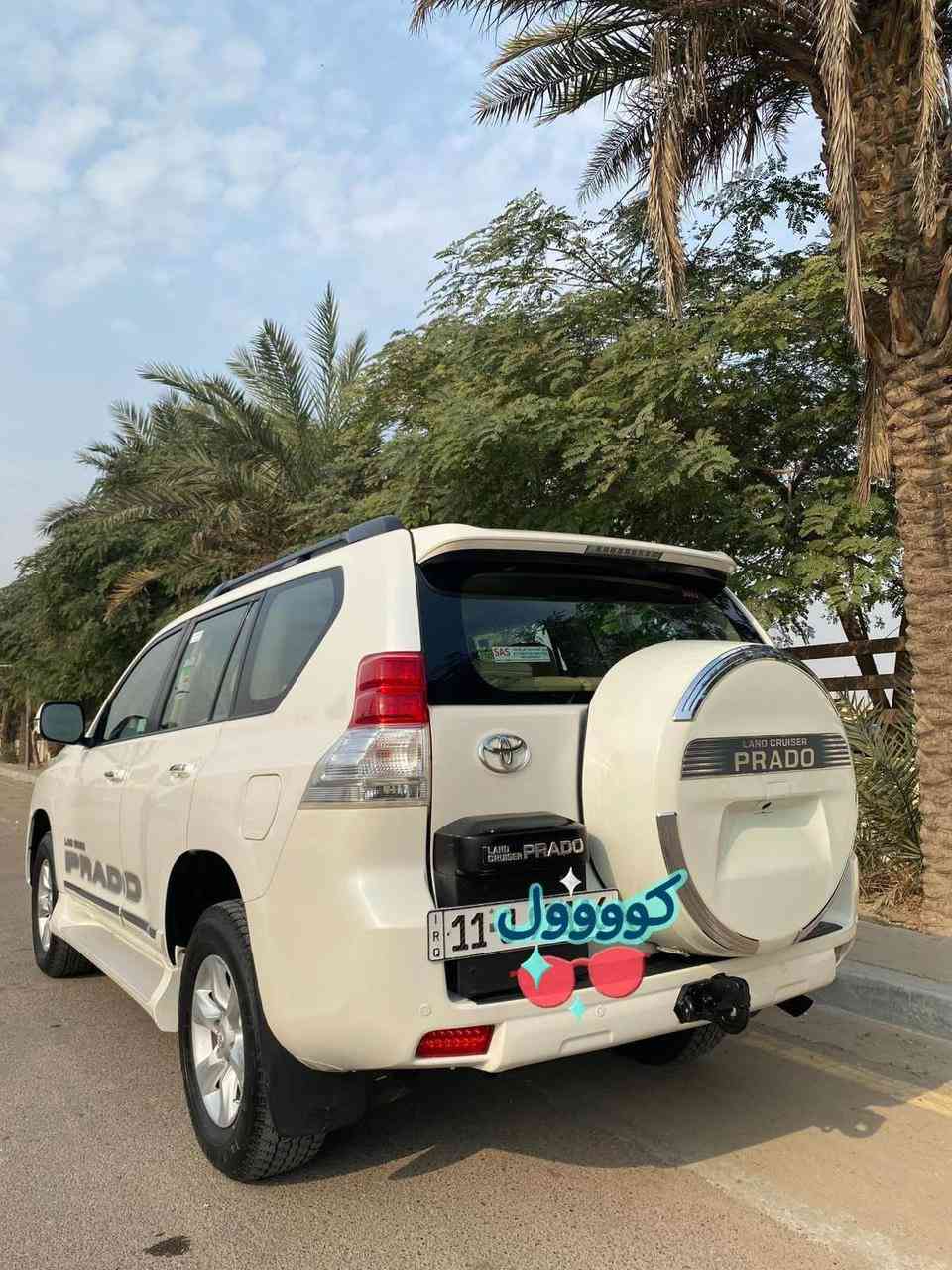 السلام عليكم للبيع برادو موديل 2012 TX.Lكويتيه  رقم بغداد انكليزي  تحويل مباشر مكفوله 
المواصفات :
 محرك 6 سلندر 
سياره فتحه 
سياره دبل تانكي 
تبريد 3 قطع 
كامره خلفيه 
زراك لايت 
ثلاجه سبعه راكب 
مري شفط 
فور ويل 
اشاير بل مري 
تخم تاير جديد
رقم صاحب سياره 
***********
