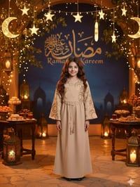 كلابية رمضانية بنات • قماش توفليس • ٦-١٦ سنين