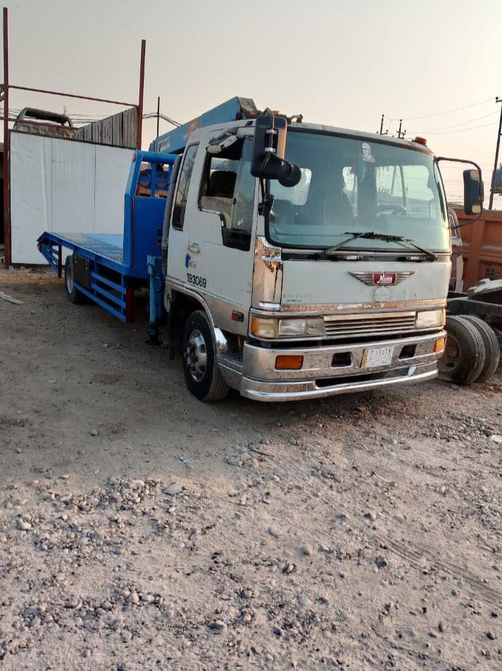 من رخصة الادمن السلام عليكم . هينو طيرة  بالسنويه كرين انقاذ محرك 70طخم تاير سطحه تسكام رقم بغداد تريد وكاله او تحويل العنوان بغداد التاجي السعر 175 بيهة مجال للاستفسار ***********
