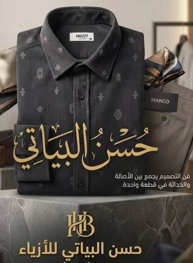 جديد 🔥 
مجمع أزياء حسن البياتي انسب الاسعار 🦸 
العنوان موصل حي تعليم مجاور مول الهيكل 🦸


**إذا كنت صاحب هذا الإعلان وتريد حذفه لأي سبب، رجاءا أرسل رسالة إلى الدعم الفني**