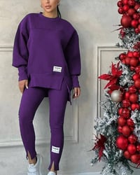 بجامة هودي • فليس قطن • مقاسات M L XL