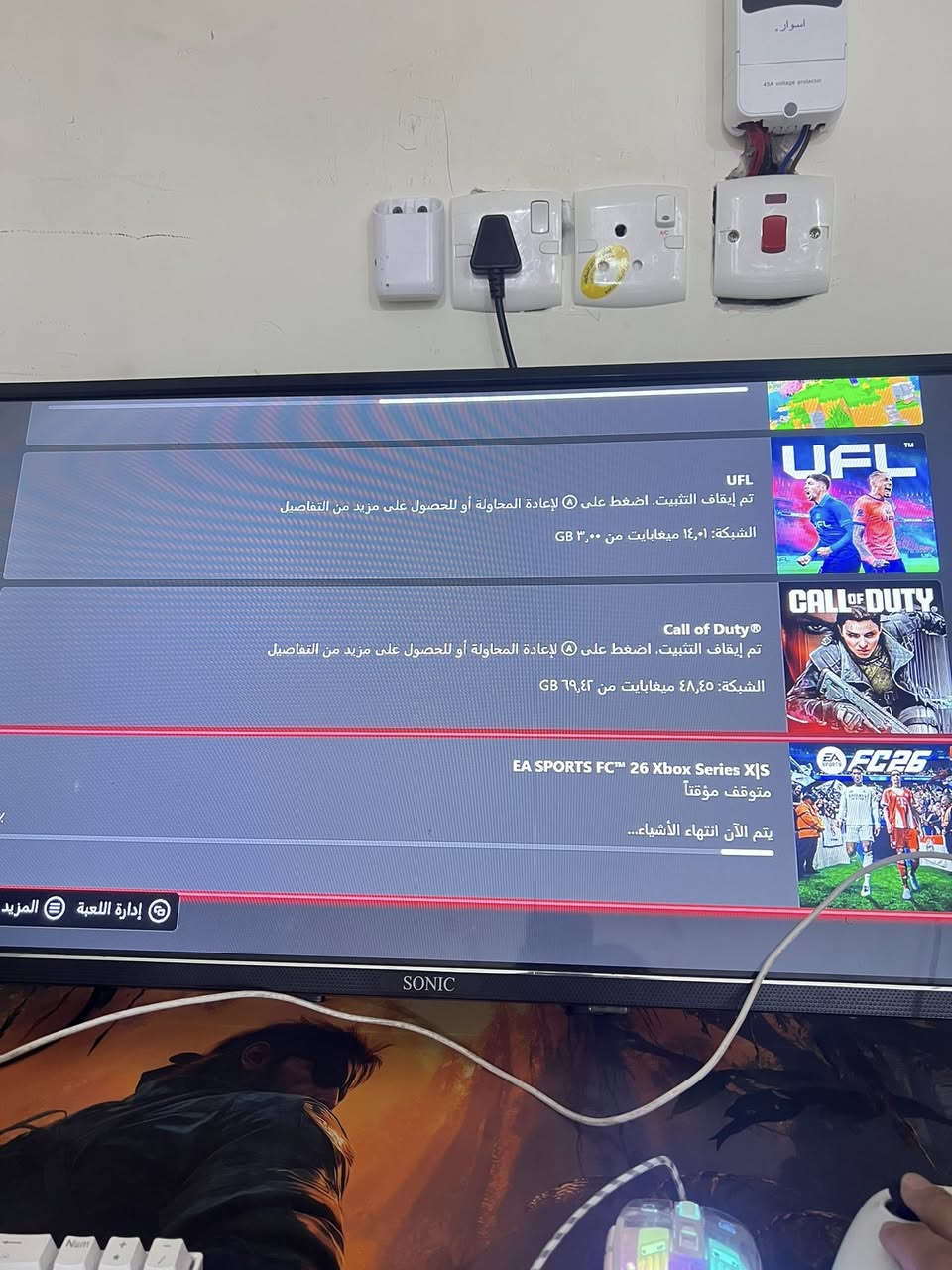 بلي xbox سيريس اس بيع او مراوس أيباد ريد ماجك نوڤا 

اصدار 2022 
بلي ما مستخدم كلش نضيف نضافه 90%
يجي ويا جويستكين اصليات 
واشتراك گيم باس 4 اشهر يوم 15/12 مشترك بعد شهرين يخلص 
يو بي اس 850 VA 
الكارتونه مال بلي ويا وجميع غراضه الاصليه 
FC26/ وبيهه تشكيله قويه 
CALL OF DUTE Black Ops 7 
منزل بيهه مود المولتبلاير ومود الزومبي
MINECRAFT/
UFL/
REMATCH/
Football Manager 26 Consle/
*********** واتس
