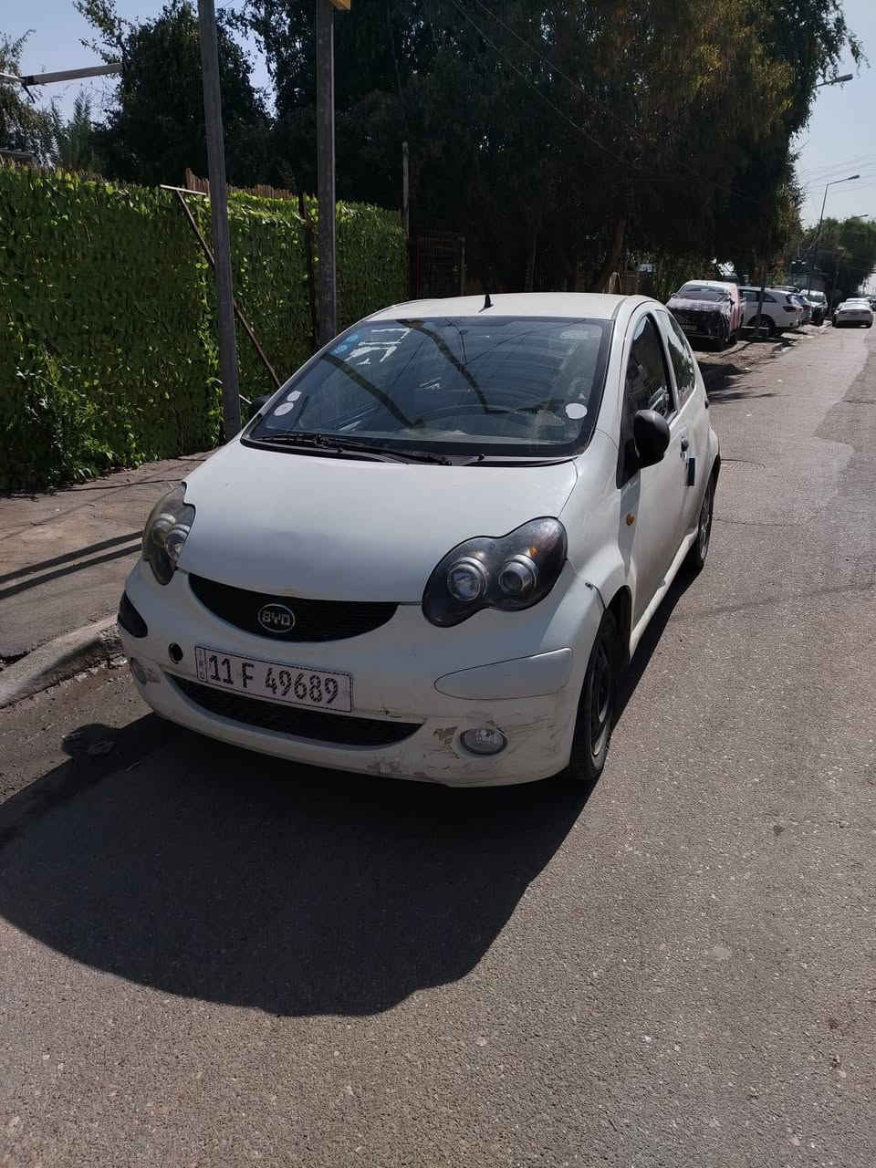 السلام عليكم
سيارة خصوصي  BYD موديل 2014 

اللون ابيض المكان بغداد  

السعر 48 وبيهه مجال 

الرقم ***********
