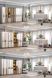 غرفة نوم • ٧ قطع • سرير ١٨٠×٢٠٠